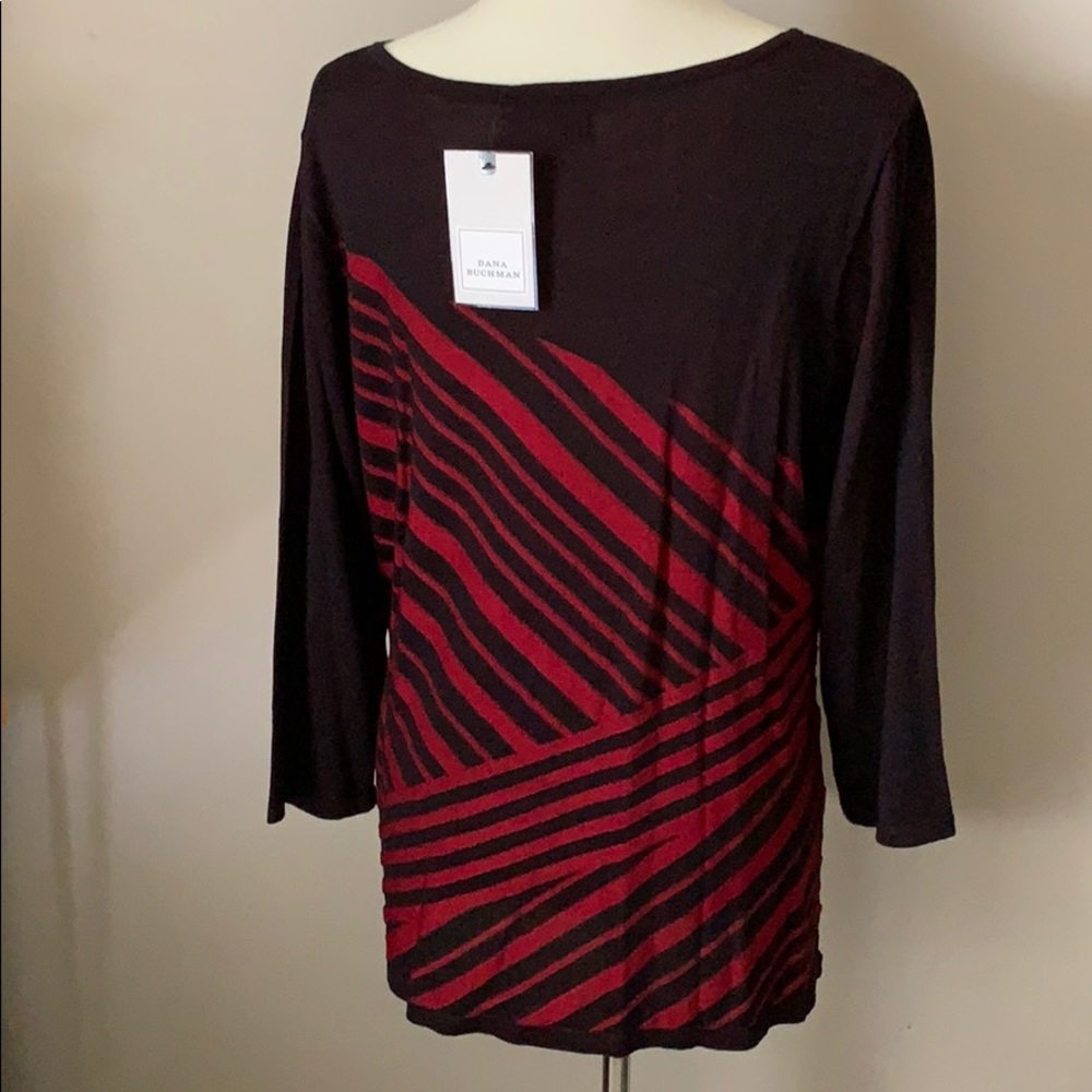 NEW WITH‎ TAGS * Dana Buchman * Size XL * Black Red - Picture 4 of 8